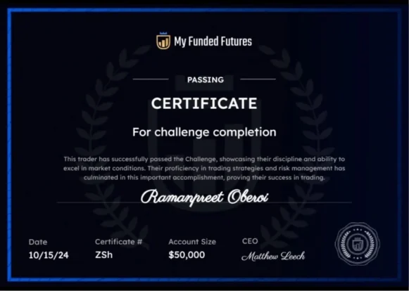 Funded Future Payout Certificate