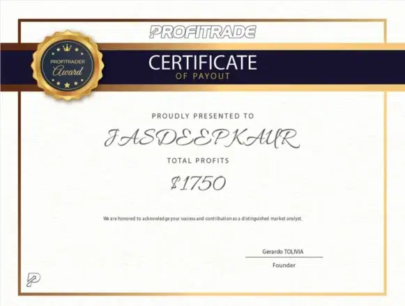 Profitrade Payout Certificate